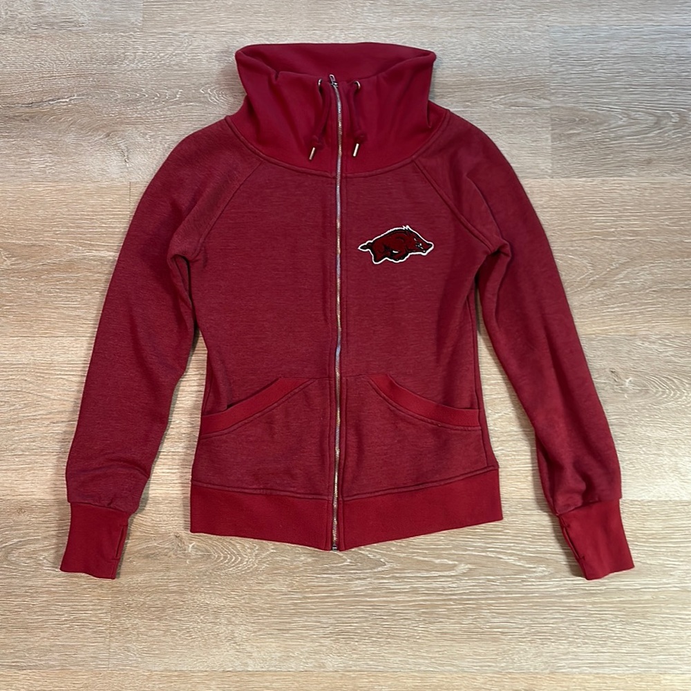 Colosseum Athletics Arkansas Razorbacks Ladies Full Zip Fleece Jacket